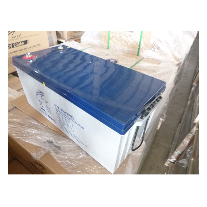 แบตเตอรี่ลิเธียมสำหรับเก็บ200Ah 100Ah 12V แบตเตอรี่ตะกั่วกรดโซล่าร์สำหรับโทรคมนาคมผลิตในจีน