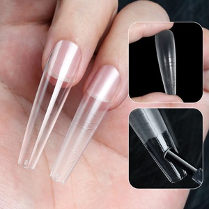 240 เคล็ดลับ/กล่องใหม่ ABS Ultra-บางเคล็ดลับต่อเล็บโปร่งใส Non-trace เคล็ดลับคลุมทั้งหมดเคล็ดลับเล็บเจลนุ่มพร้อมขนาด - Product Image 2
