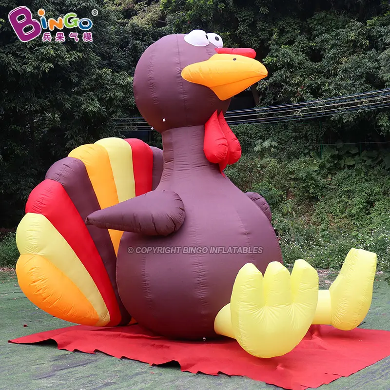 2024 Advertising Inflatables Mascot Cartoon Inflatable Chicken Toys Giant Inflatable Turkey Custom