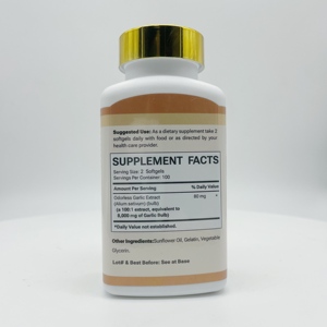 OEM DUOZI 8000mg Gélules à l'ail 100:1 sans odeur Avantages cardiovasculaires et défenses naturelles à haute puissance pour adultes - Product Image 4