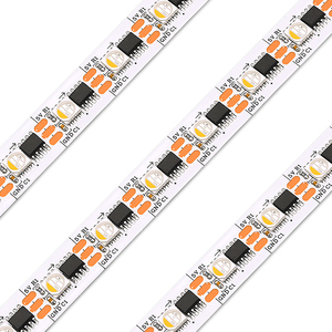 UCS8904 Светодиодная лента DC5V 60 светодиодов/м красочный адресуемый декоративный свет индивидуально Адресуемая Светодиодная лента внешняя 8904 RGBW
