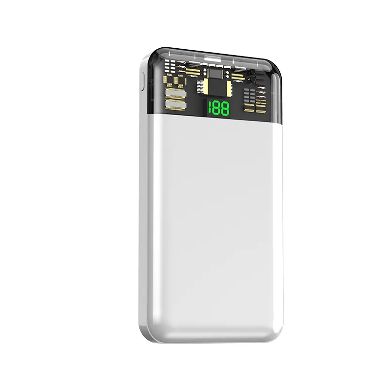 80000mAh portatile Power Bank con cavi incorporati ABS materiale carica rapida USB C per iPhone Samsung altri dispositivi