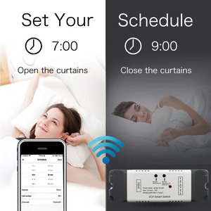 2CH wewelink Smart WiFi interruttore AC DC 7-32V Garage apriporta Controller autobloccante Timer Inching RF ricevitore 433 - Product Image 4