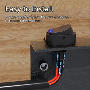 ASW-20D đèn pha có thể điều chỉnh tự động chuyển đổi 12V 24V 20A Led ô tô xe ON-OFF chuyển đổi ánh sáng Dot ánh sáng Rocker chuyển đổi cho xe - Product Image 5