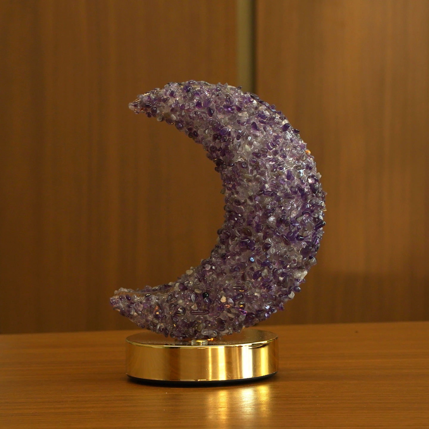 Lampe lune améthyste