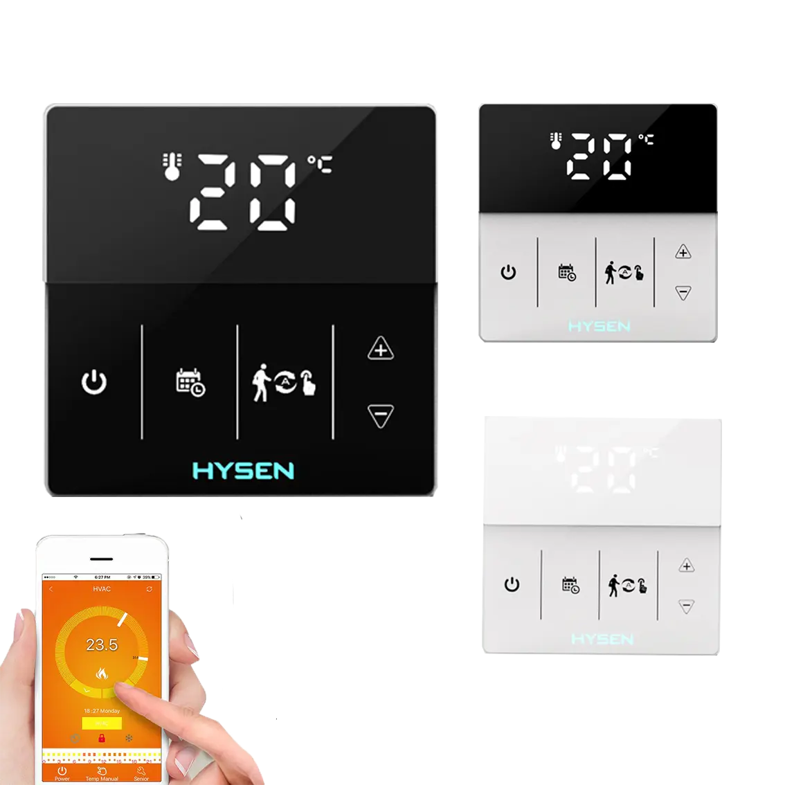 Hisen — thermostat pour maison intelligente, wifi, zigbee, robinet thermostatique, fonctionne avec alexa 16A, chauffage électrique, chaudière à gaz, interrupteur mural