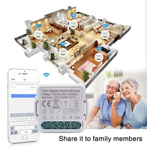 Módulo de interruptor Tuya Smart Life Zigbee, Control inalámbrico de 2 vías, funciona con Alexa y Google Home, 1, 2, 3, 4 entradas - Product Image 4