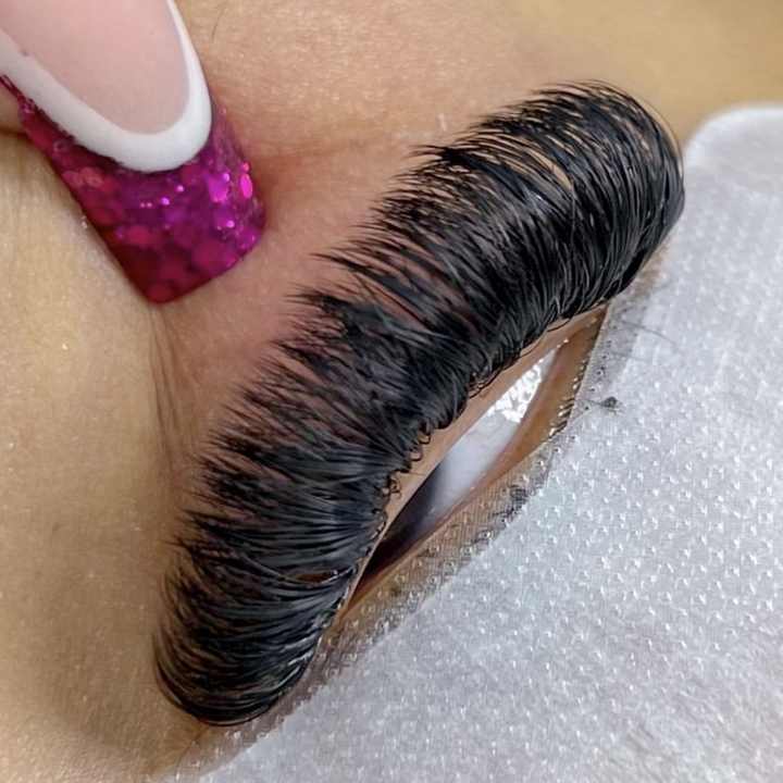 Dark Cashmere Matte Black Faux Mink Lash Extensions Soft Synthetic Cashmere Volume Lash Trays Wholes