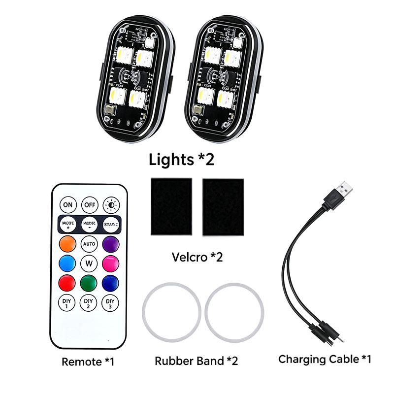 2 lamp 1 remote control (Bagged)