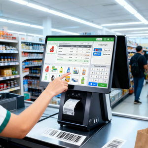 Bán lẻ nhà hàng Windows tất cả trong một <span class=keywords><strong>Pos</strong></span> với máy in nhiệt <span class=keywords><strong>POS</strong></span> thiết bị đầu cuối thiết bị <span class=keywords><strong>POS</strong></span> Máy - Product Image 1