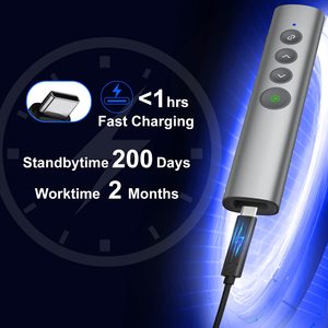 USB-C verde/A presentazioni punto di alimentazione remoto Clicker Wireless presentatore remoto per Computer/Mac/PPT/Google Slide adancer - Product Image 2