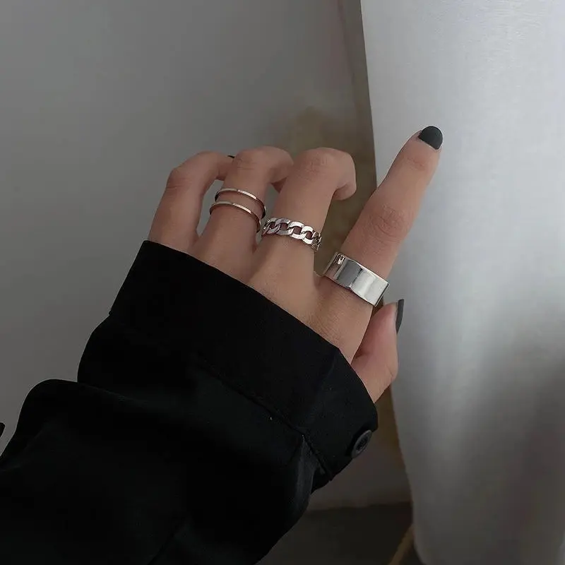 Fashion personality light luxury fashion finger ring opening ring for women
