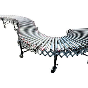 Transportador de rodillos de acero de alta calidad para carga y descarga de contenedores Neumático accionado por potencia para plantas de fabricación