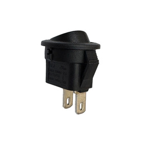 Yeni varış küçük siyah yuvarlak Rocker anahtarı 2 Pin açma-kapama 6A 250V 15.4mm-15.4mm endüstriyel güç kontrol anahtarı - Product Image 4