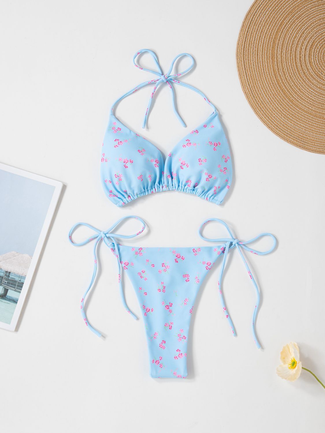 Light blue print