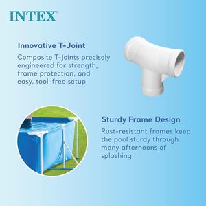 <span class=keywords><strong>Intex</strong></span> 28270 trên mặt đất piscina khung hình chữ nhật trên mặt đất bể bơi 220x150x60cm - Product Image 5