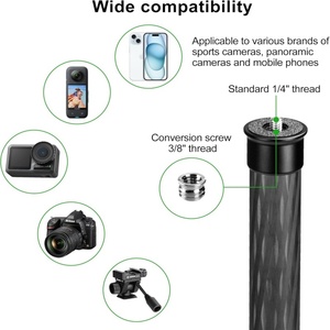 Gậy tự chụp Zhiyun Feiyu, phụ kiện ổn định hình ảnh, chất liệu sợi carbon, có thể gập lại, thu gọn, đa năng, gắn được với chân máy ảnh - Product Image 5