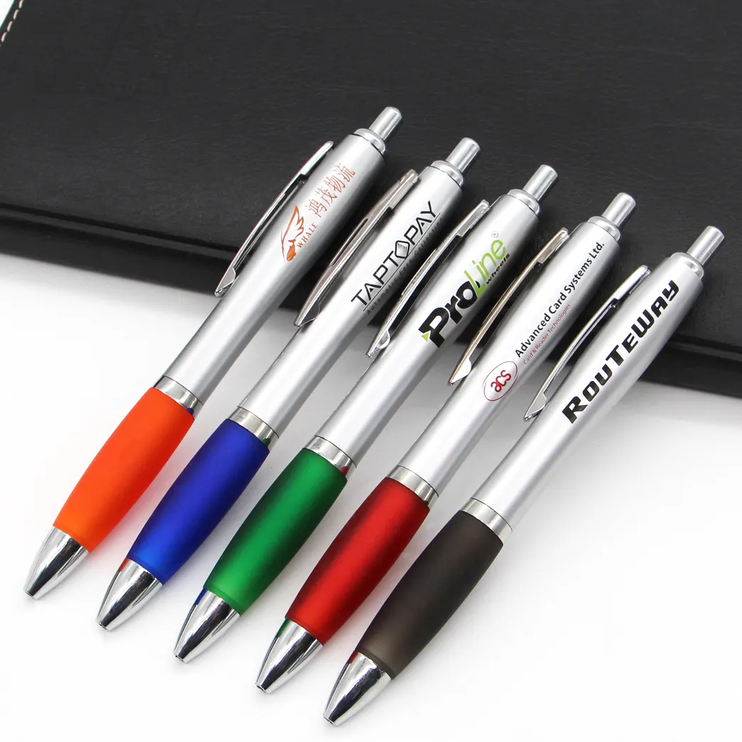 Presentes promocionais de alta qualidade Caneta esferográfica logotipo personalizado com publicidade caneta plástica do hotel Hot venda canetas esferográficas