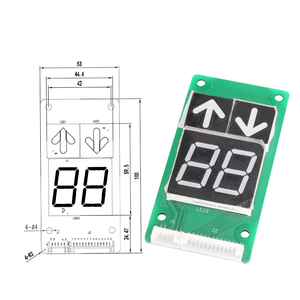 Orijinal üretici özelleştirilebilir 7-Segment LCD ekranlar için asansör asansör COP LOP Modern tasarım tarzı paralel Segment ekran - Product Image 1