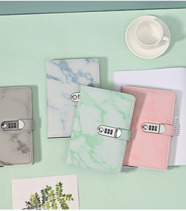 Diario personale con struttura in marmo con LOGO personalizzato con blocco blocco blocco blocco blocco blocco blocco taccuino in pelle regalo per scuola ufficio - Product Image 3