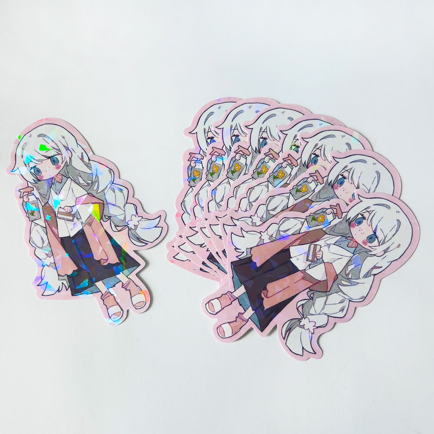 Découpé avec des matrices sticker1