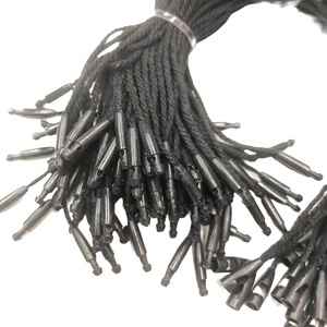 Cordón para colgar etiquetas, cuerda de algodón, negra, tipo bala - Product Image 3