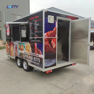 露营车食品卡车定制双层移动快速休斯顿露营车食品卡车集装箱多功能植物快餐