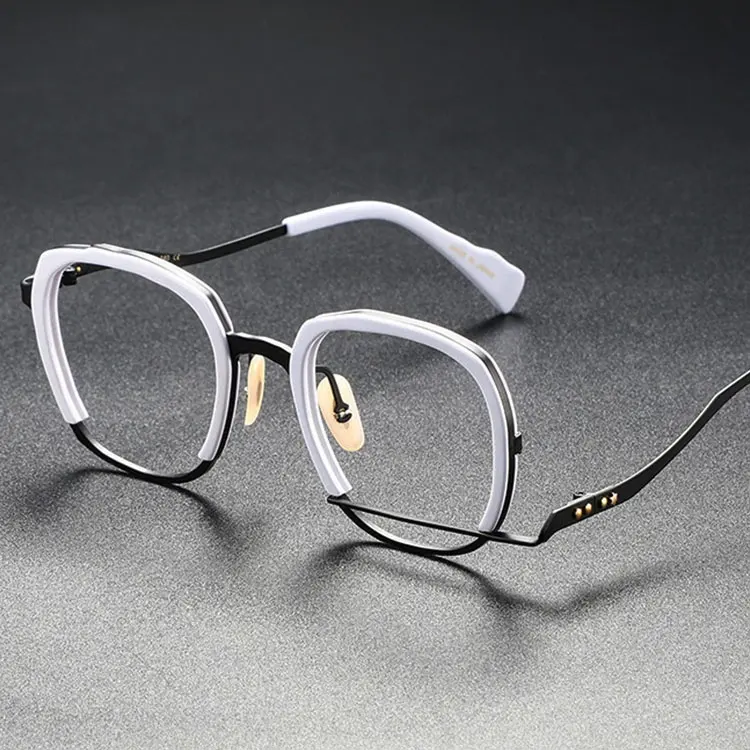 2023 الأزياء البصرية إطار نظارات للقراءة النساء الفاخرة العلامة التجارية التيتانيوم النظارات نظارات الفن ديكو نظارات