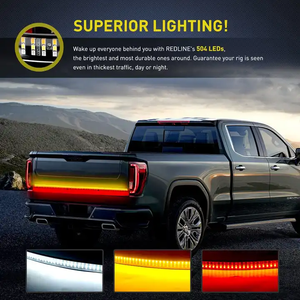 108-<strong>LED</strong> Truck Tail Lamp Strip - Multi-Function White Backup &amp; <strong>Red</strong> Running Light with Anti-Vibration Design (Fits F150/Ram 1500) - Product Image 6