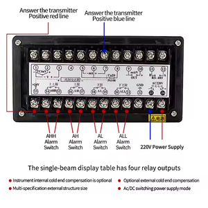 DC24V AC220V Controlador de pantalla digital Indicador de presión de nivel de agua Controlador de temperatura - Product Image 5