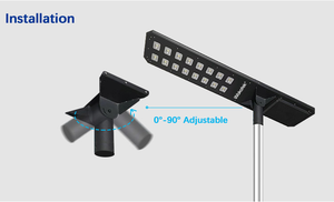 WAKATEKカラー温度160wオールインワン<span class=keywords><strong>LED</strong></span>ソーラー街路灯工場価格6000K ~ 6500K