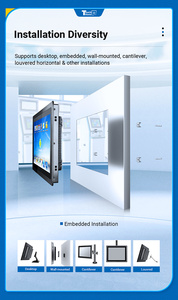 All in One Touchscreen Panel Pc Pcap Ipc J6412 Linux Win Fanless Ip65 <strong>Compact</strong> Industry <strong>Embedded</strong> <strong>Computer</strong> for Automation Control - Product Image 4