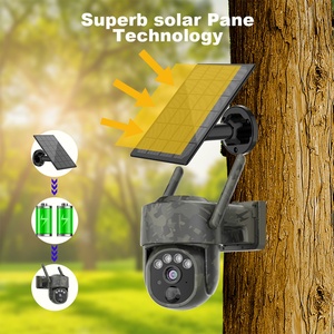 หลอดไฟโซลาร์เซลล์ PTZ 4G, กล้องวงจรปิดสำหรับล่าสัตว์360องศาในร่มกลางแจ้งกล้อง IP ตรวจสอบสัตว์ป่าสำหรับคืนวัน - Product Image 2