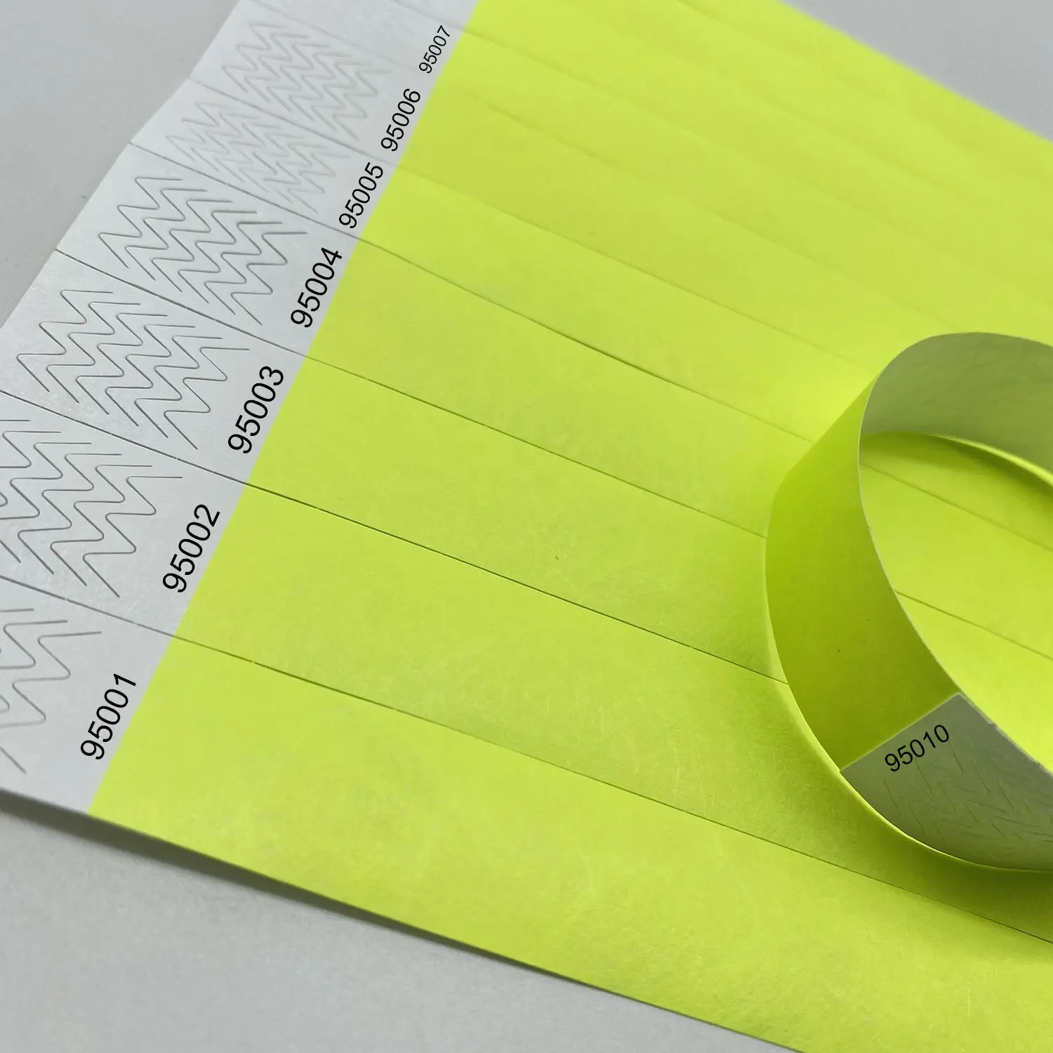 Pulseras personalizadas para eventos, de fábrica, de papel, en blanco