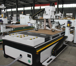 1325 ATC CNC Router 1530 3D Máquina de tallado de madera Cambiador de herramientas de carrusel lineal con motor de bomba-para tiendas de impresión de carpintería - Product Image 4