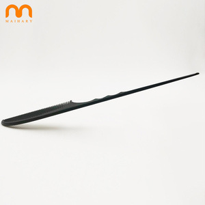 High Quality Styling Tool Salon Hair <strong>Arc</strong> Pick Comb Plastic Fine Tooth Rat Tail Parting Combs With Custom Logo