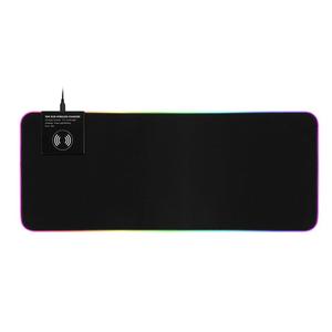Alfombrilla de ratón grande RGB LED para juegos, alfombrilla de ratón para ordenador con carga inalámbrica de goma gruesa de 3-4mm y alfombrilla para teclado, alfombrilla de escritorio para uso de escritorio - Product Image 1
