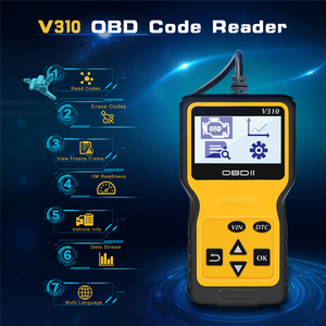 V310车载诊断2扫描仪通用汽车发动机故障代码阅读器汽车自动诊断工具扫描工具适用于所有OBD II协议