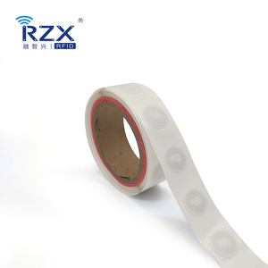 Etiqueta adhesiva RFID NFC programable con URL variable, logotipo de impresión, código QR para caja de cartón, embalaje, intercambio de sitios web
