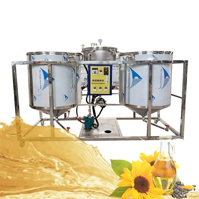 Filtro dell'olio da cucina macchina per la produzione di olio di semi di cotone macchina per la raffinazione di oli di girasole di palma da cocco e arachidi