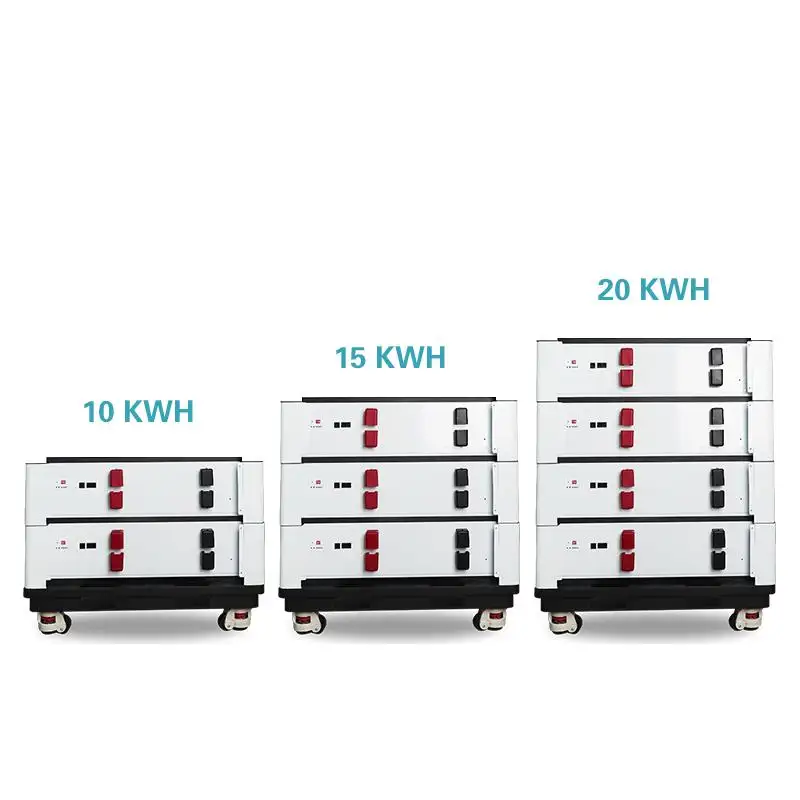 Lifepo4 48 V Solar-Lithiumbatterie 20 kWh gestapelte Energiespeicherbatterie 100 Ah 48 V Lithium-Ionen-Batterie