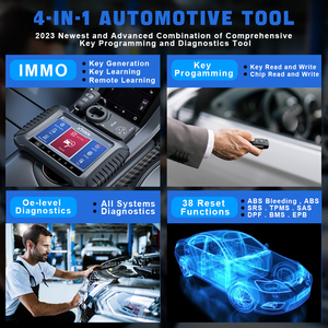 X100 PAD3 mit KC100-Schlüsselprogrammierungs-Diagnosetools OBD2-Scanner IMMO All Key Lost Read/Write-Autoschlüssel-Diagnose scanner - Product Image 5