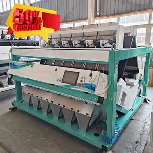50% Descuento Precio más bajo Gran capacidad 6 Chutes 7 Chutes Arroz Maíz Grano Frijoles Clasificador de color de plástico Máquina clasificadora de color - Product Image 1