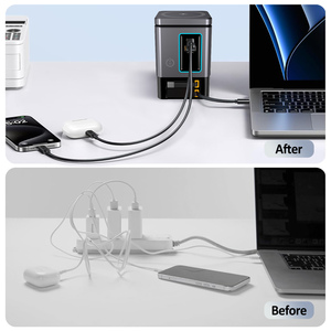 6-in-1 105W <strong>Charging</strong> Station with Retractable USB-C Cable, Power Combo USB C Power Strip for Multiple Devices,Wireless <strong>Charging</strong> - Product Image 2