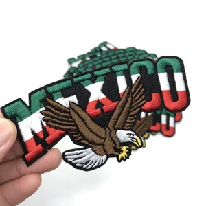 Bán Chạy Nhất Tùy Chỉnh 3D Thêu Mexico Đại Bàng Sắt Trên Các Bản Vá Lỗi Vải Logo Chinelle 1-3 Ngày Mẫu Thời Gian Cho Hat Sử Dụng - Product Image 2