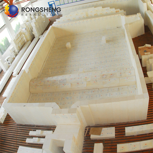 เตาหลอมแก้วหลอมวัสดุทนไฟบล็อก azs หลอมเซอร์โคเนียคอรันดัม Azs-33 # Azs-36 # Azs-41 # อิฐหล่อฟิวชั่น - Product Image 3