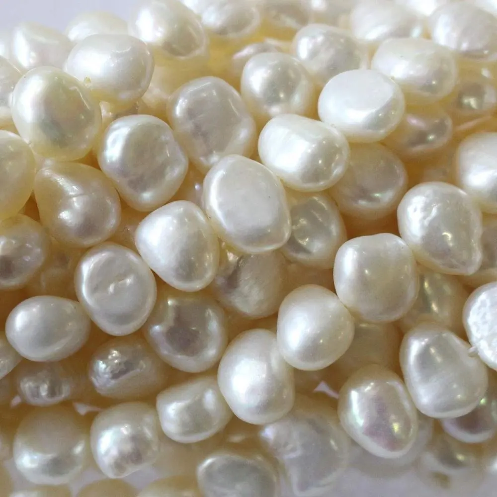 2-13mm high quality white round rice potato bottom loose beads natural pearls freshwater pearls