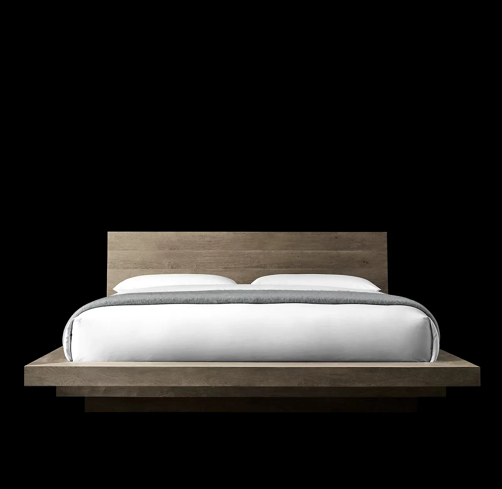 Juegos de muebles de dormitorio, fabricante de fábrica, marco de cama doble de madera de tamaño King, iluminado inteligente