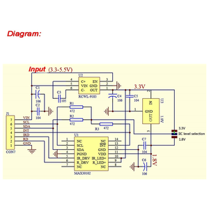 Módulo de Sensor de ritmo cardíaco, Sensor de oxígeno en sangre MAX30102, Compatible con STM32