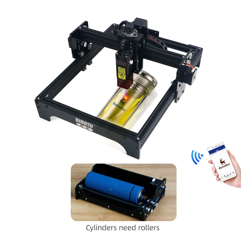 Diaotu macchina per incisione Laser per telefono cellulare macchina per incisione Laser a diodi macchina per incisione del Router di CNC in legno con rotante